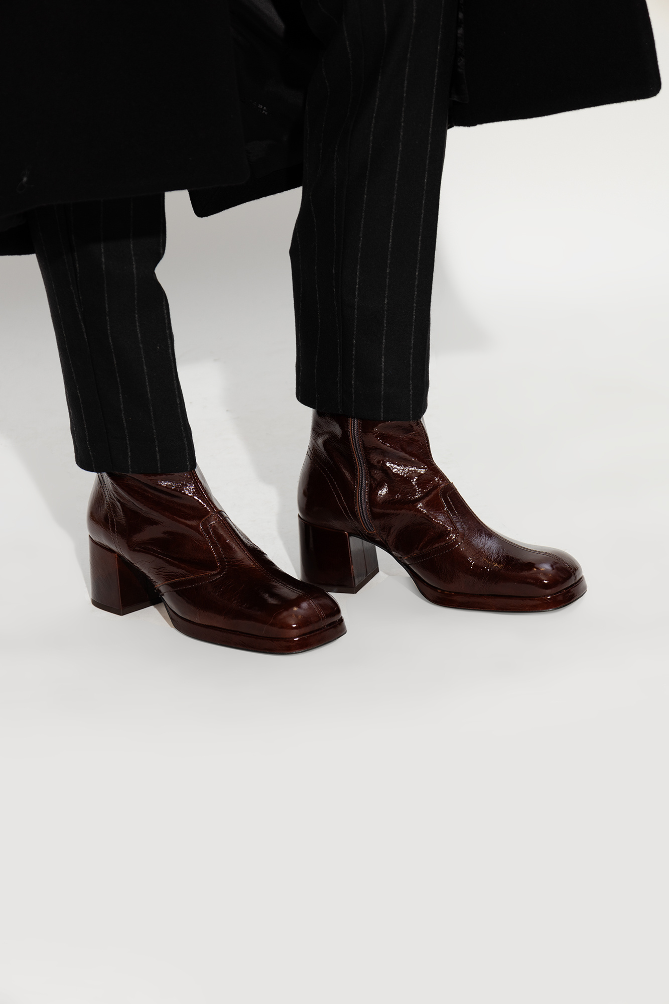 Dune burgundy ankle outlet boots